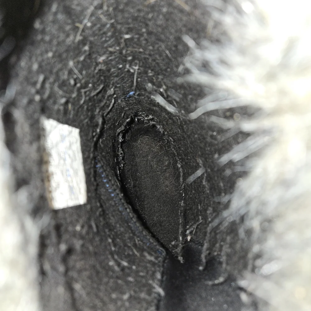 Sorel Joan of Arctic Black and Gray Waterproof Winter Boots Faux Fur Cuff CW3
